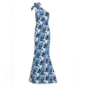 Chiara Boni Gosia Blue Floral Maxi Dress